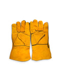 BRYNT yellow cowhide gloves, supplied as a pair